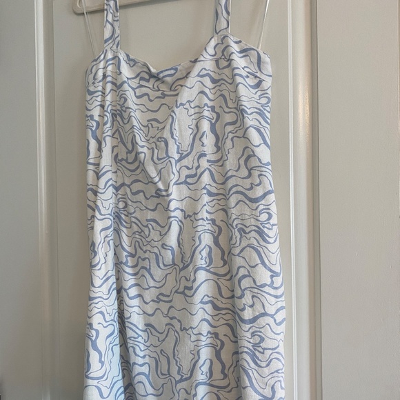 Abercrombie Halter Linen Mini Dress - Size: L - Picture 3 of 4